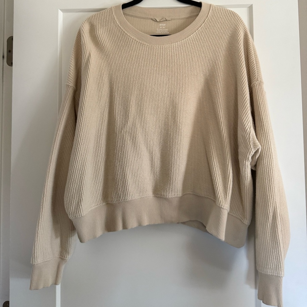 Aerie Ribbed Cropped Crewneck